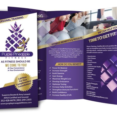 Purple Pineapple Fitness Brochure