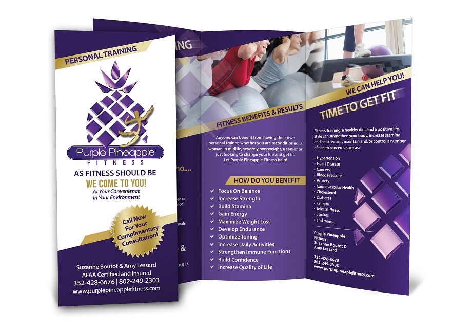 Purple Pineapple Fitness Brochure